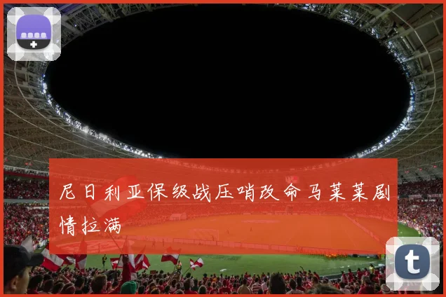 尼日利亚保级战压哨改命马莱莱剧情拉满